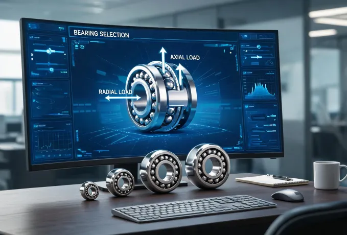 Digital bearing selection dashboard