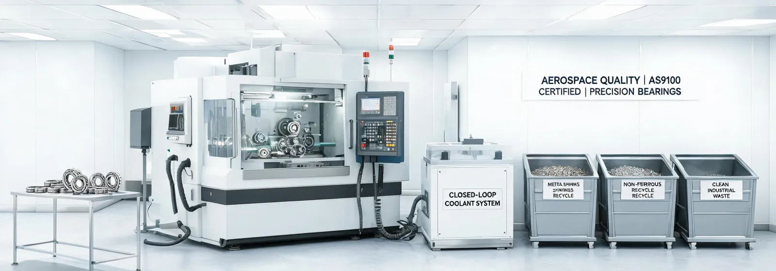 Clean bearing manufacturing cell